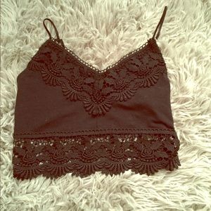 Black crop top